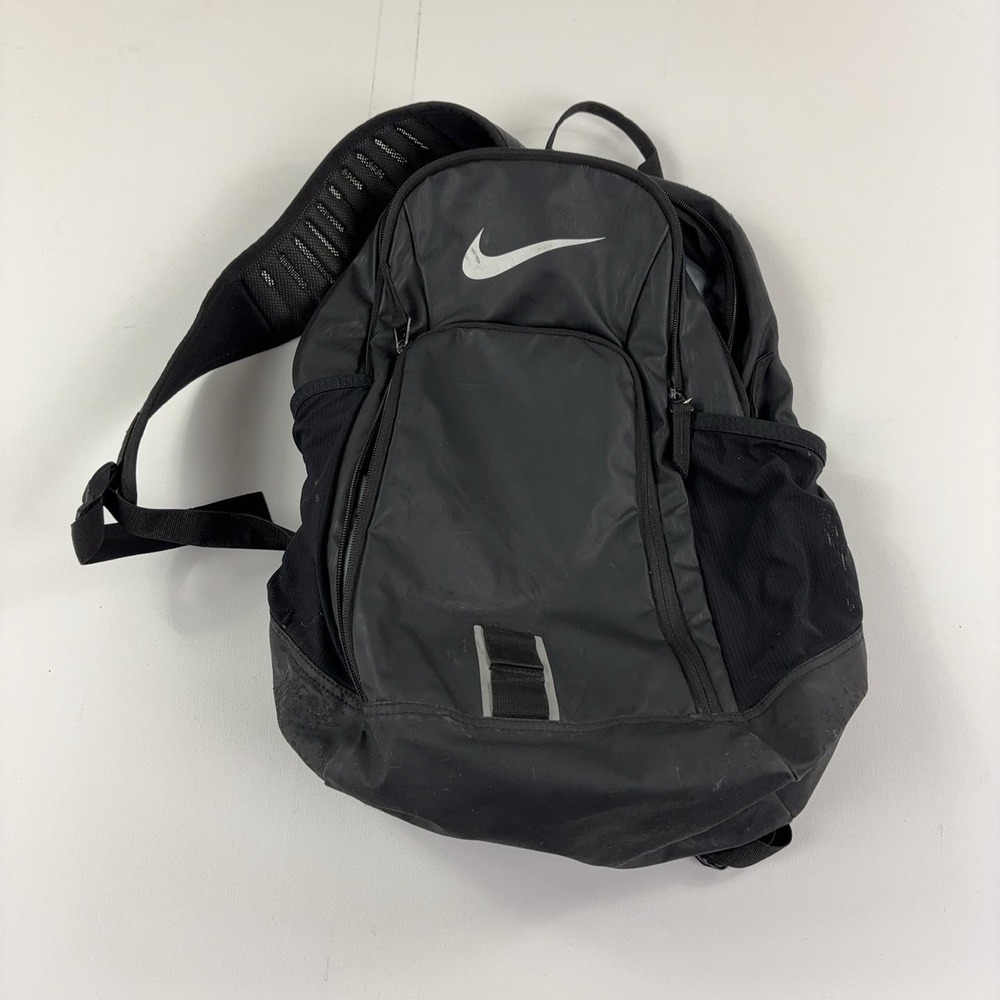 NIKE Black Pro Adapt Backpack 18" Men Laptop Daypack Water Bottle Pockets Bag